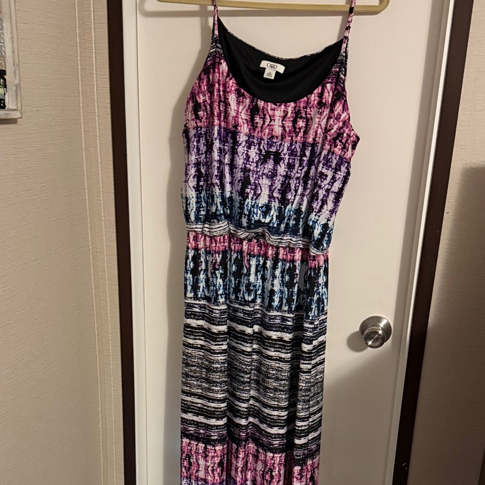 Cato Multicolor Tie-Dye Maxi Dress